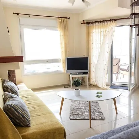Port View House-comfy Family Apartment-panoramic View Néa Péramos
